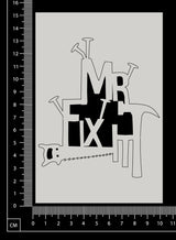 Mr Fix It - Large - White Chipboard
