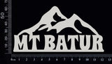 Mt Batur - A - White Chipboard