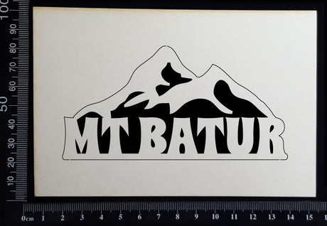 Mt Batur - A - White Chipboard