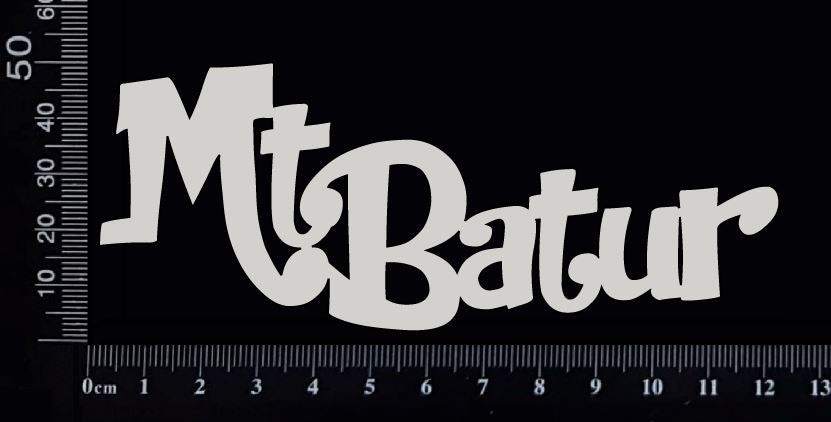 Mt Batur - B - White Chipboard