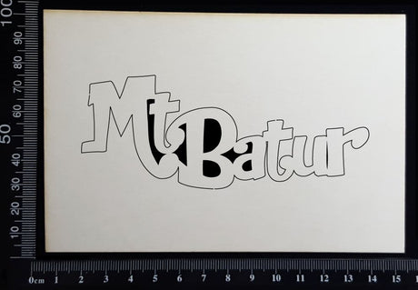 Mt Batur - B - White Chipboard