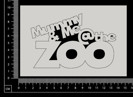 Mummy & me @ the Zoo - White Chipboard