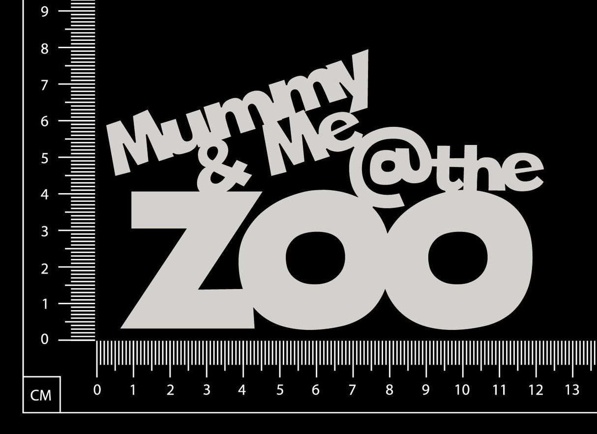 Mummy & me @ the Zoo - White Chipboard