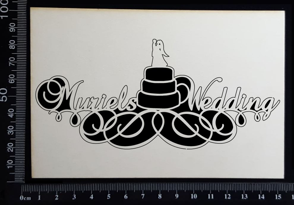 Muriels Wedding - A - White Chipboard