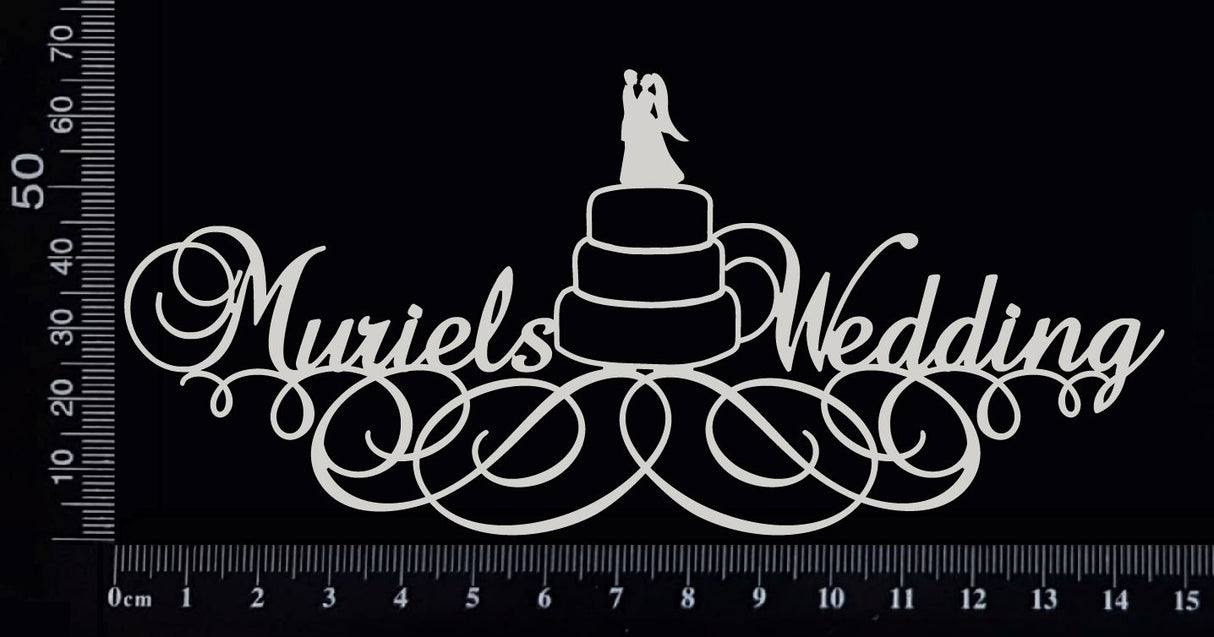 Muriels Wedding - A - White Chipboard