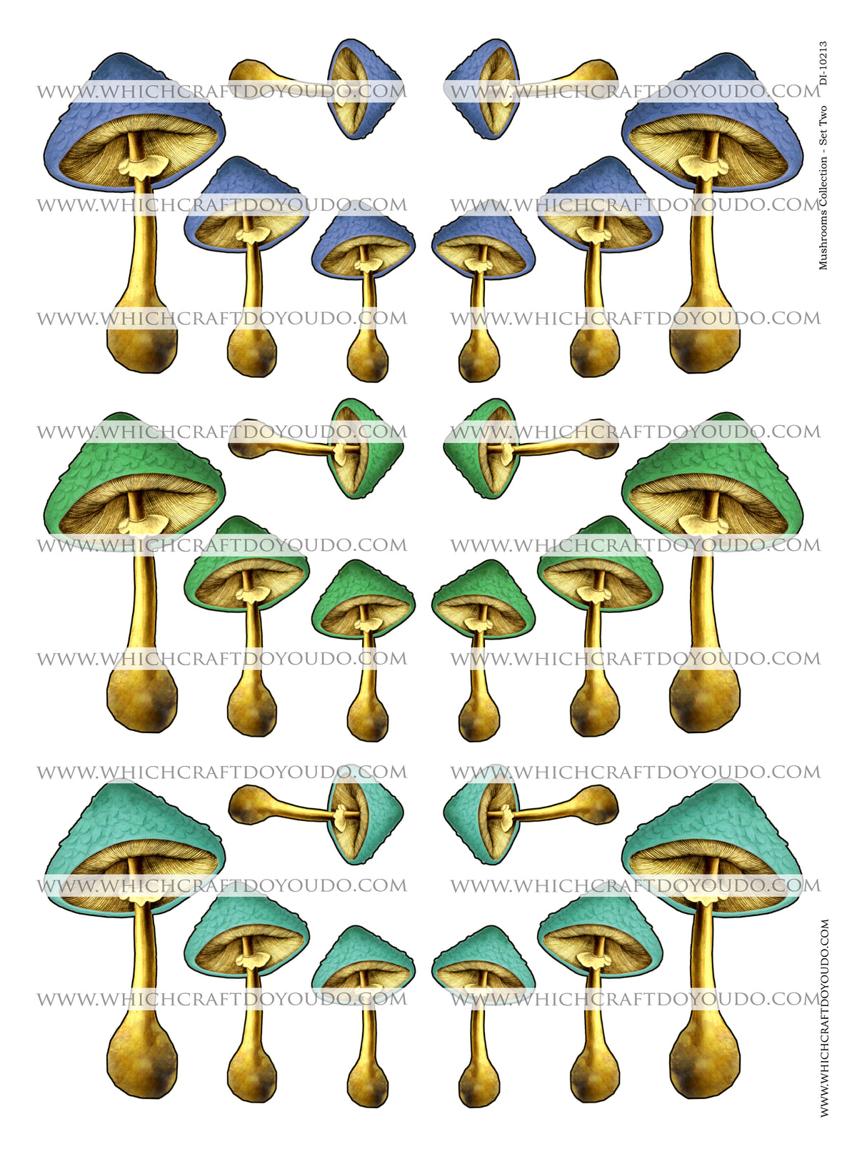 Mushroom Collection - Set Two - DI-10213 - Digital Download