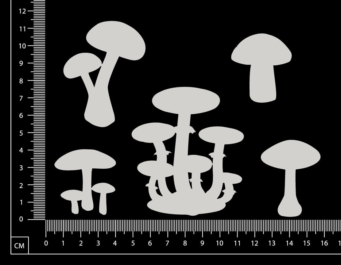 Mushrooms - A - White Chipboard
