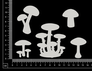 Mushrooms - A - White Chipboard
