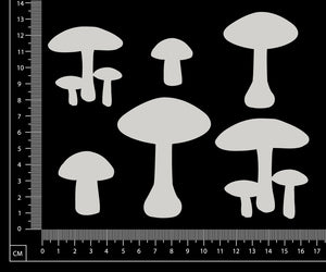 Mushrooms - B - White Chipboard