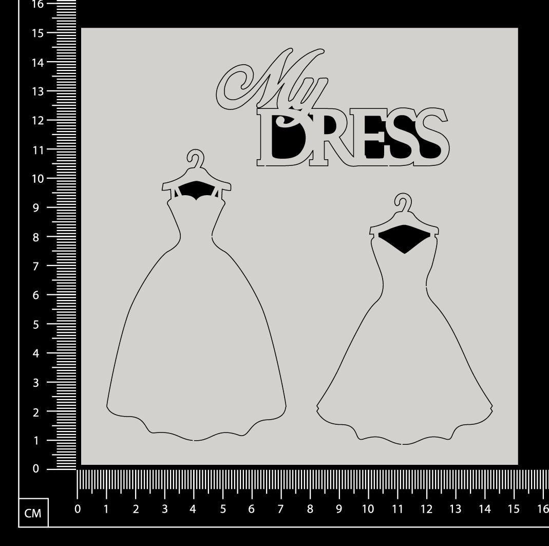 My Dress Set - White Chipboard