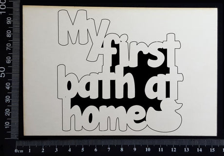 My First Bath at Home - A - White Chipboard