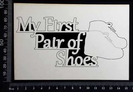 My First Pair of Shoes - B - White Chipboard
