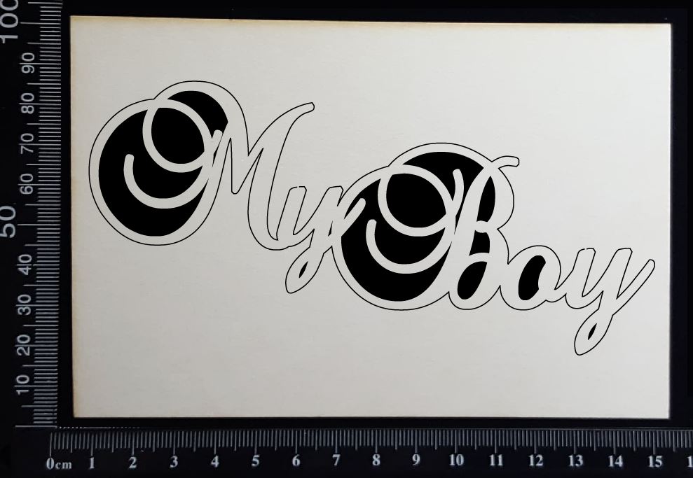 My Boy - White Chipboard