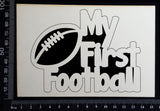 My First Football - White Chipboard