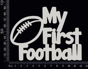 My First Football - White Chipboard