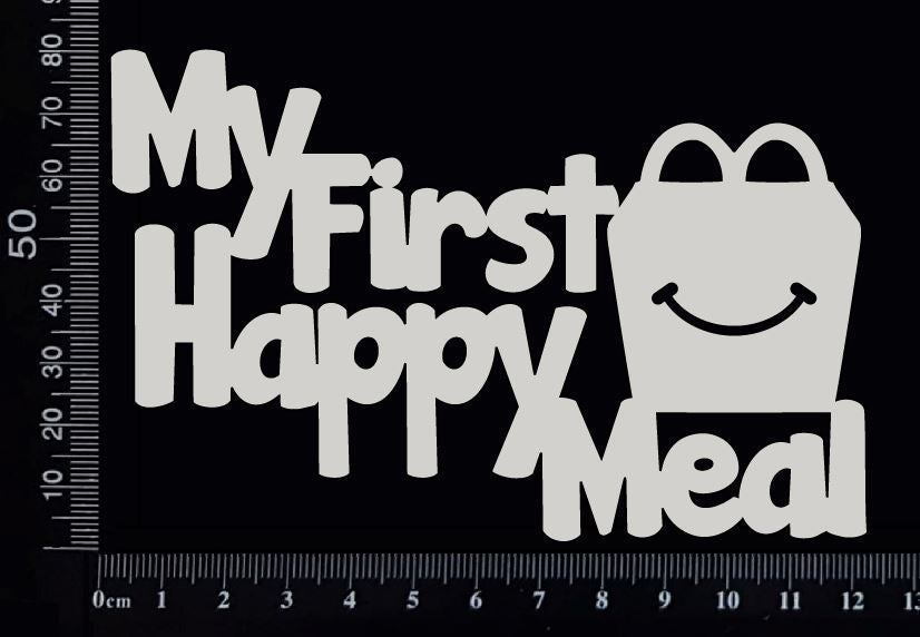 My First Happy Meal - A - White Chipboard