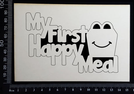 My First Happy Meal - A - White Chipboard
