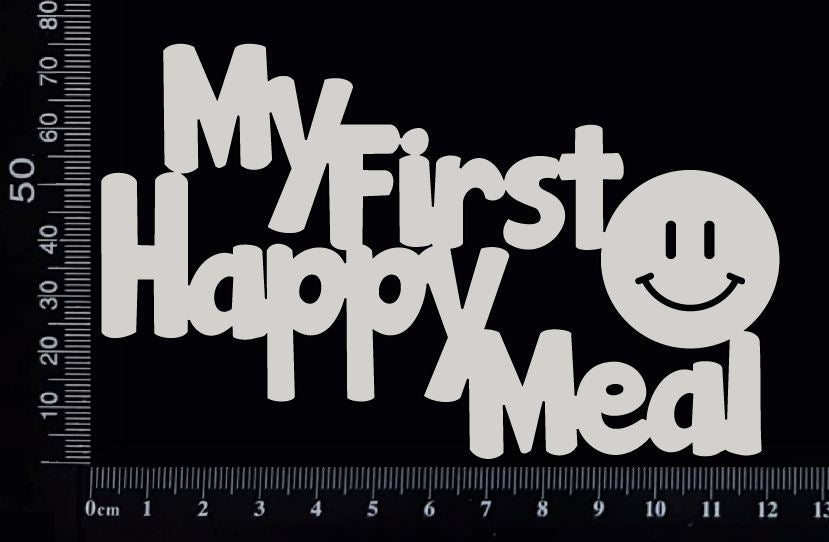 My First Happy Meal - B - White Chipboard