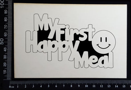 My First Happy Meal - B - White Chipboard