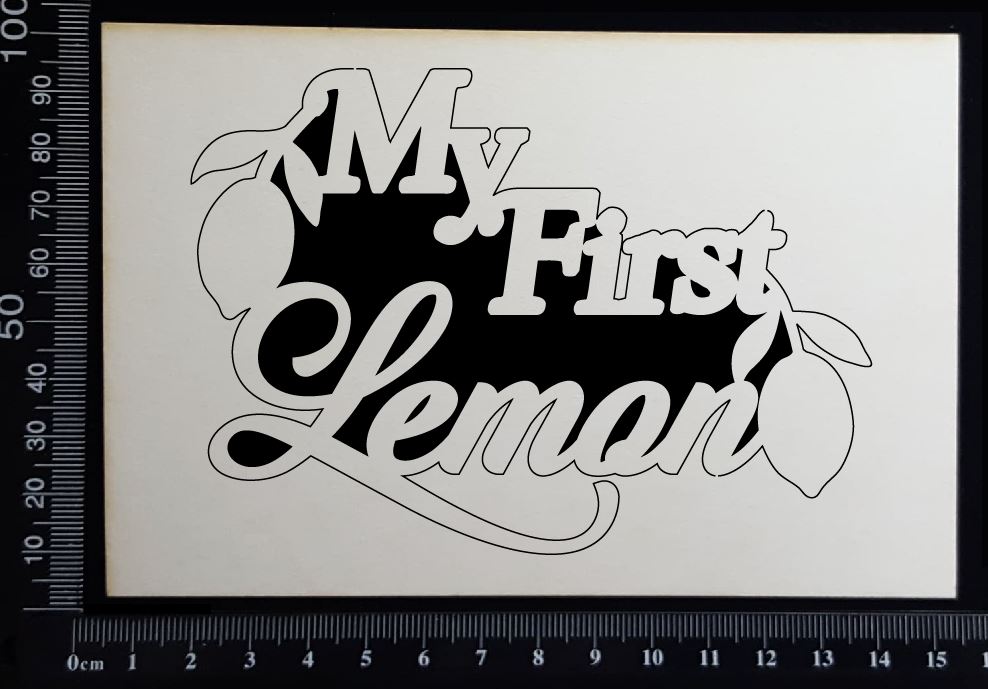My First Lemon - B - White Chipboard