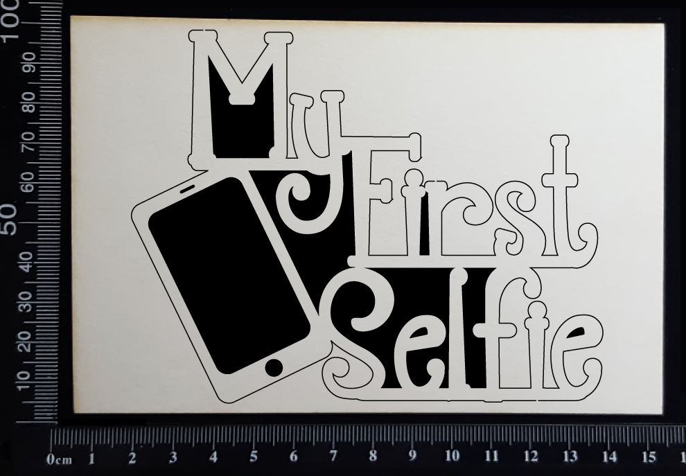 My First Selfie - White Chipboard