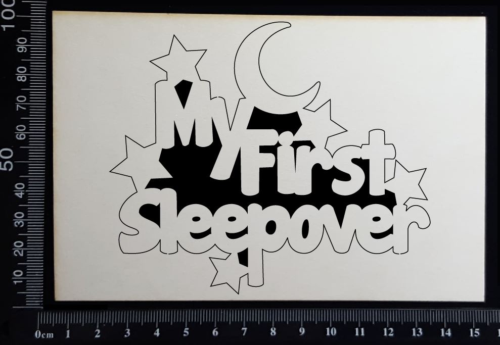 My First Sleepover - A - White Chipboard