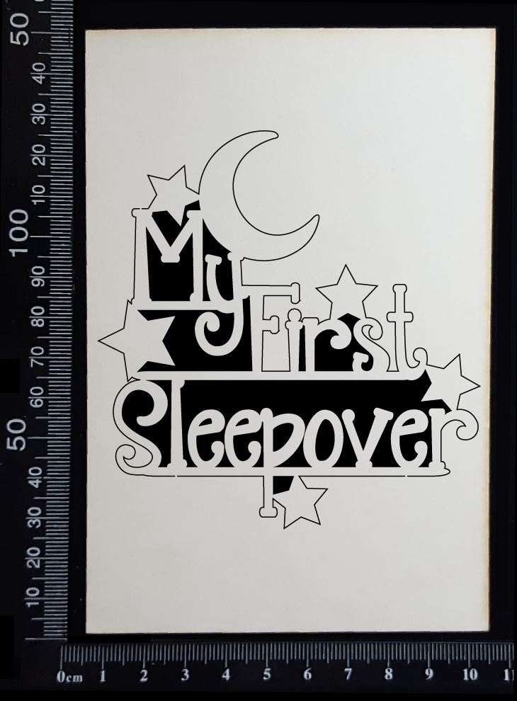 My First Sleepover - B - White Chipboard