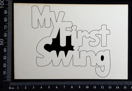 My First Swing - A - White Chipboard