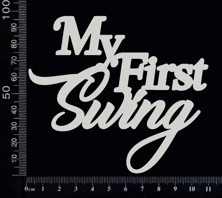 My First Swing - B - White Chipboard