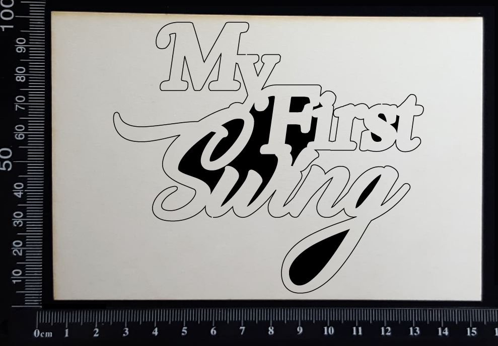 My First Swing - B - White Chipboard