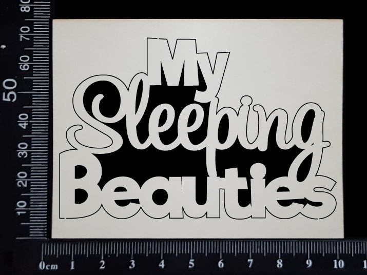 My Sleeping Beauties - AB - Small - White Chipboard