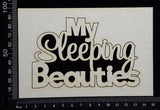 My Sleeping Beauties - AA - Large - White Chipboard