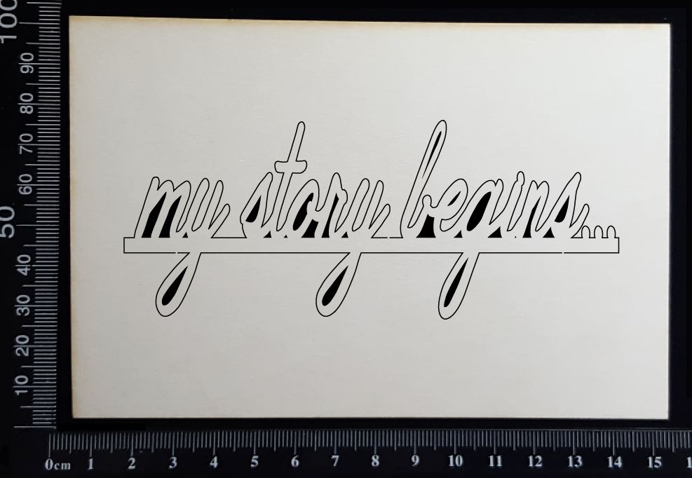 My Story begins - White Chipboard