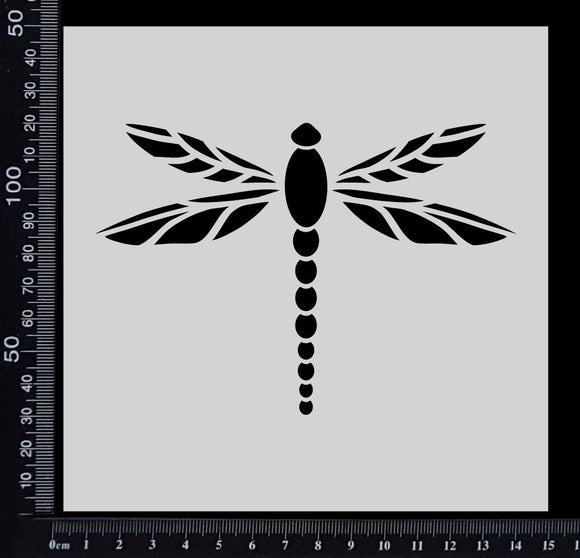 Mystical Dragonfly - A - Stencil - 150mm x 150mm