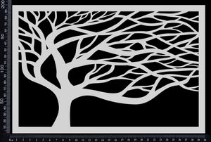 Mystical Tree - Stencil - 200mm x 300mm