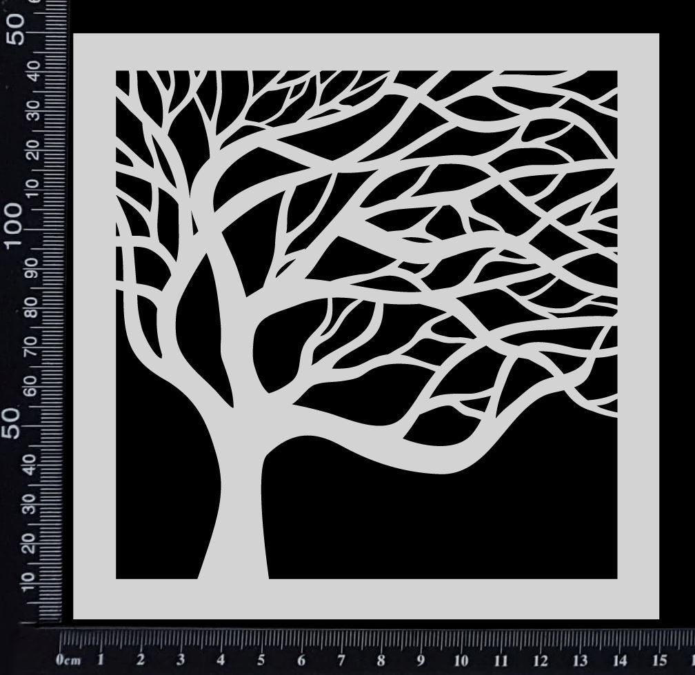 Mystical Tree - Stencil - 150mm x 150mm