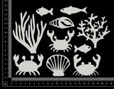 Nautical Elements - Set E - White Chipboard