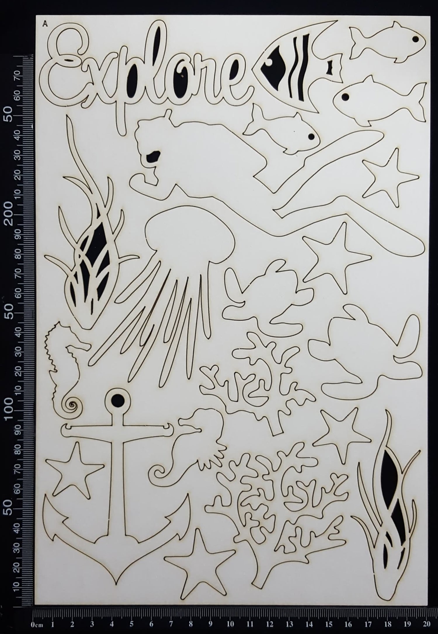 Nautical Elements - Set A - White Chipboard