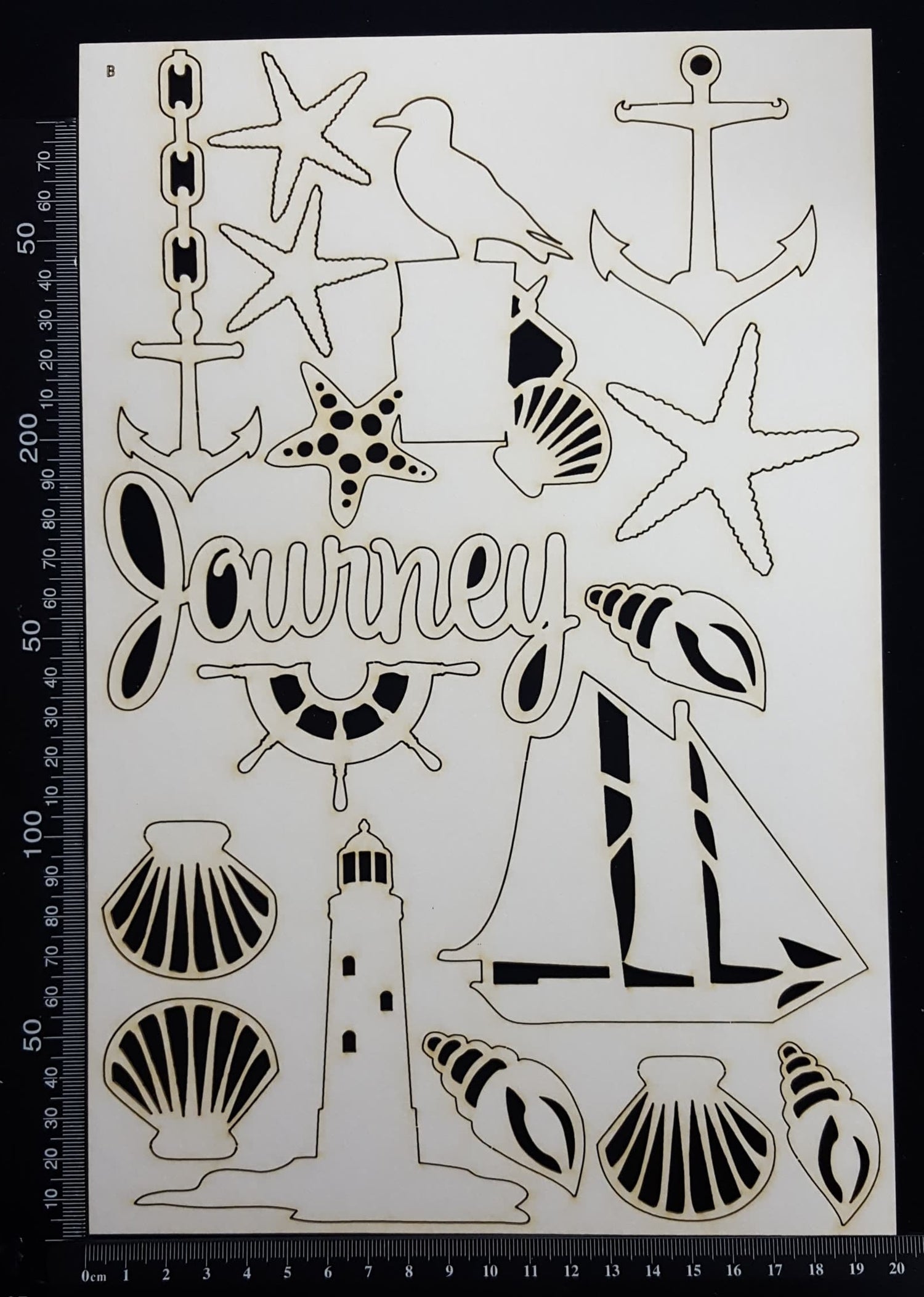 Nautical Elements - Set B - White Chipboard
