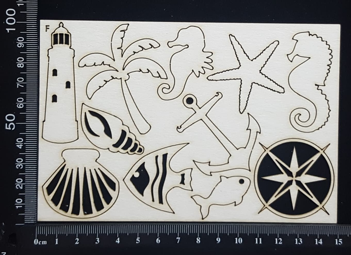 Nautical Elements - Set F - White Chipboard
