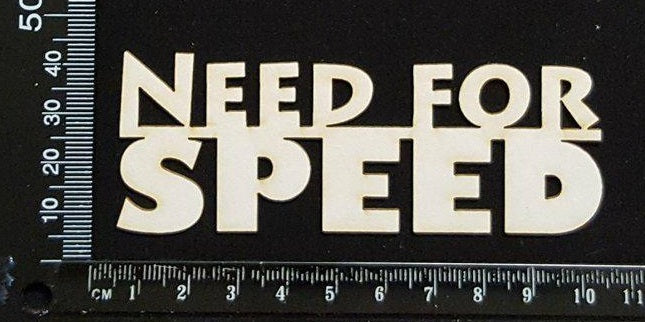 Need for Speed - White Chipboard