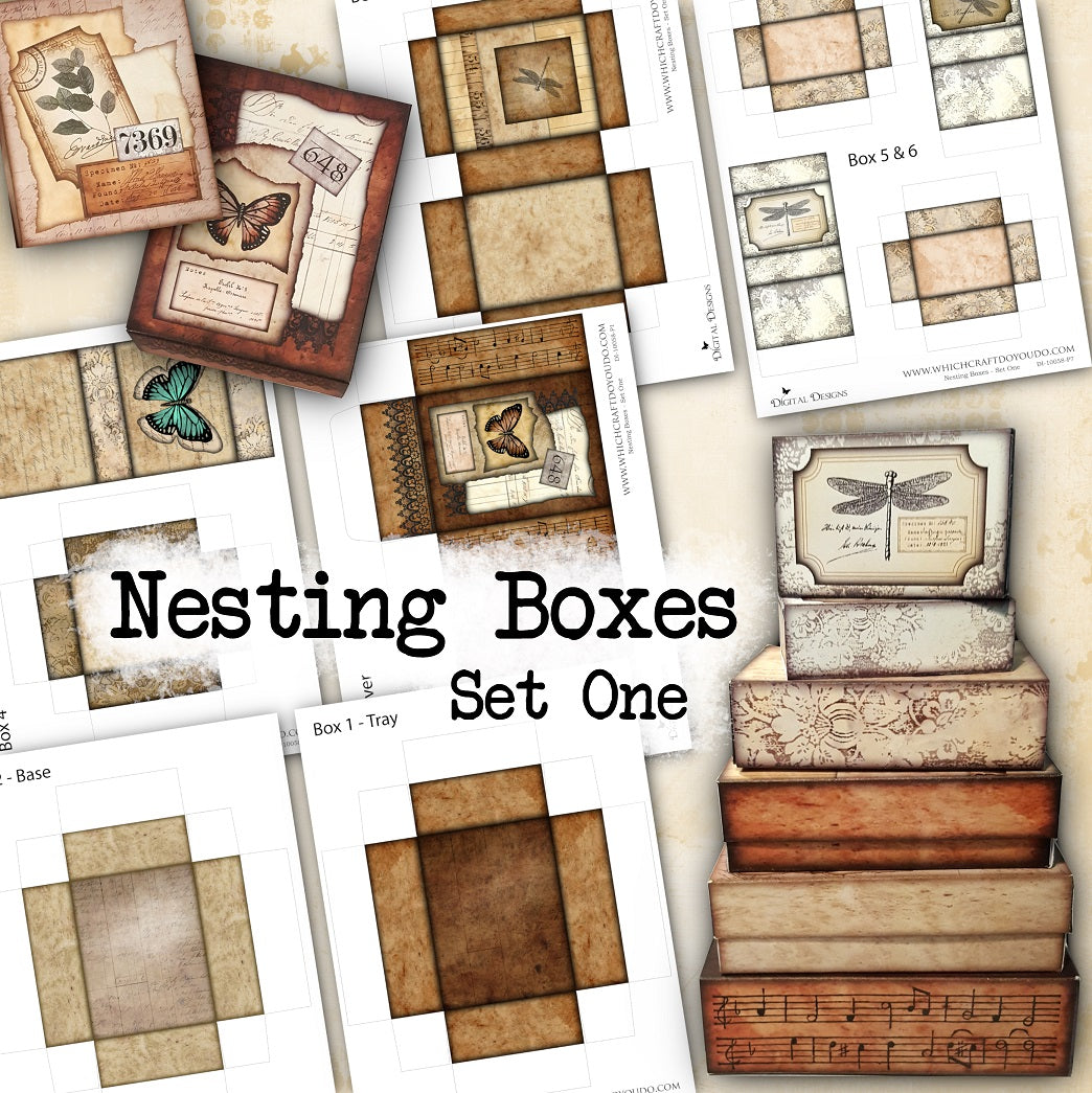 Nesting Boxes - Set One - DI-10058 - Digital Download