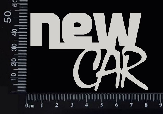 New Car - Small - White Chipboard