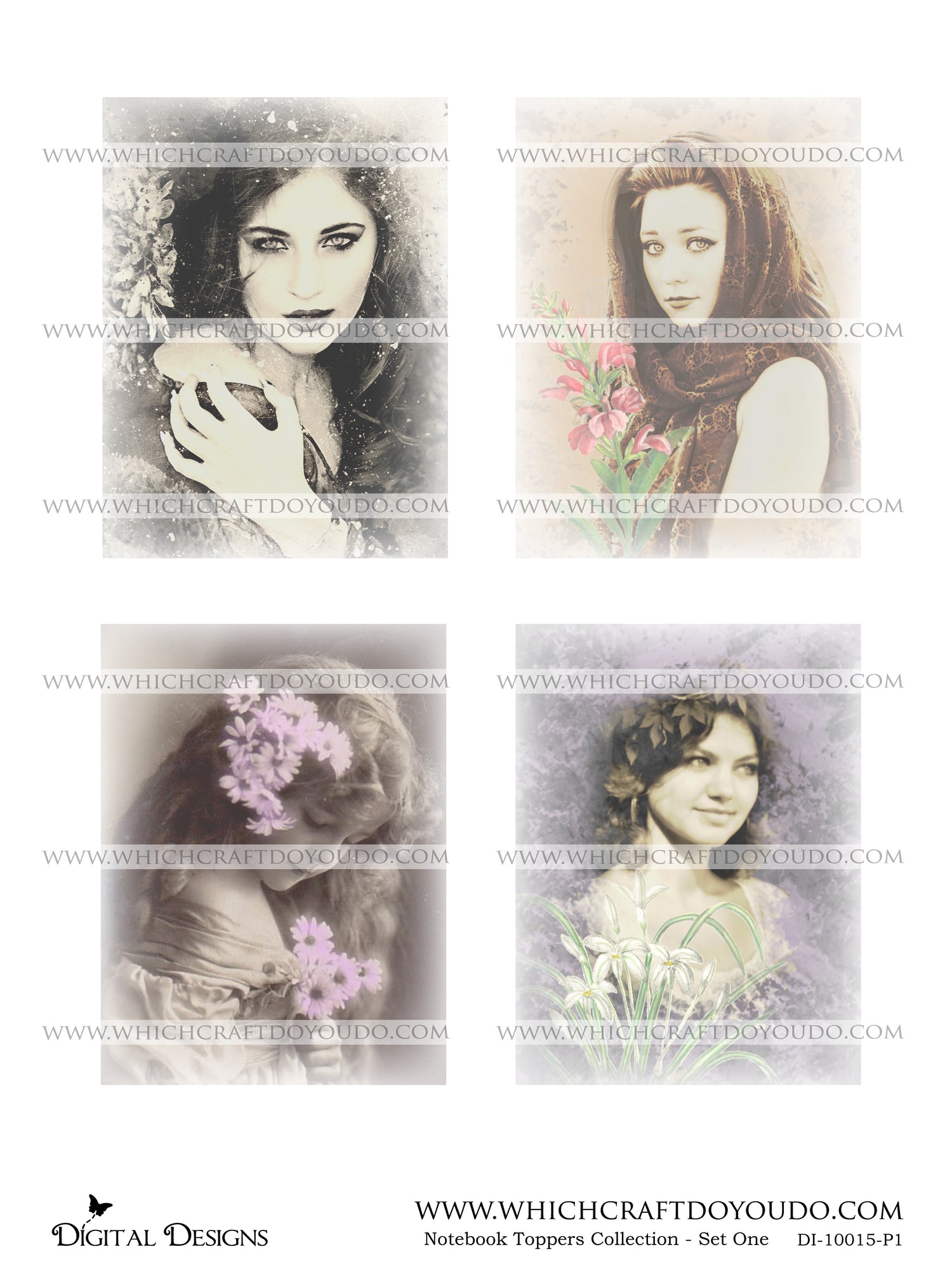 Notebook Toppers Collection - Set One - DI-10015 - Digital Download