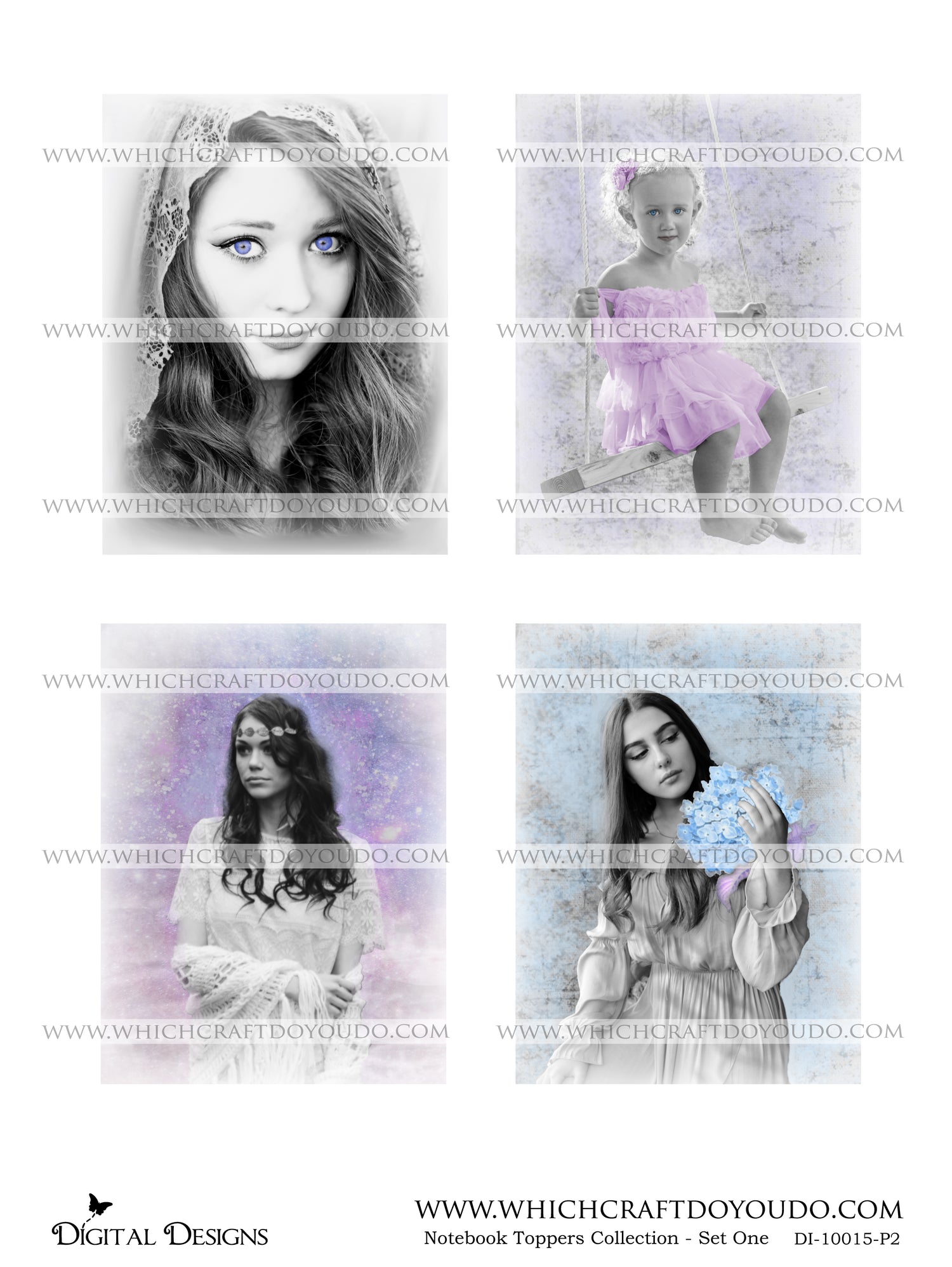 Notebook Toppers Collection - Set One - DI-10015 - Digital Download