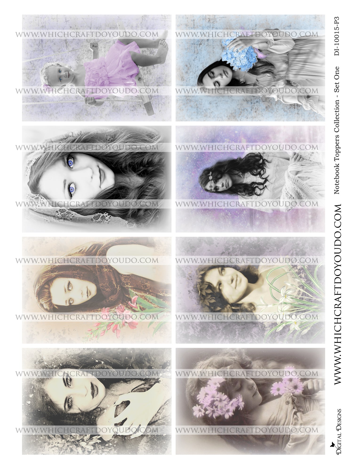 Notebook Toppers Collection - Set One - DI-10015 - Digital Download
