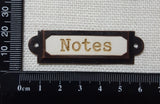 Metal Framed Book Plates - Notes - Copper Tone