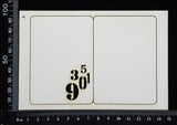 Number ATC - A - Layering Set - White Chipboard