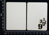 Number ATC - A - Layering Set - White Chipboard