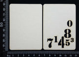 Number ATC - C - Layering Set - White Chipboard